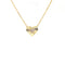 Heart Necklace With CZ Center Heart Pendant - 3 Colors Available! Gold Itsallagift