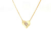 Heart Necklace With CZ Center Heart Pendant - 3 Colors Available! Itsallagift