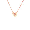 Heart Necklace With CZ Center Heart Pendant - 3 Colors Available! Itsallagift