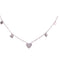 Heart Pave Necklace with Hearts on the side Itsallagift