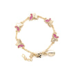 Hot Pink CZ Butterfly Bracelet Itsallagift