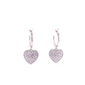 Huggie with Dangling Pave Heart Earring Itsallagift