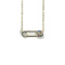 Safety Pin Necklace With Rainbow CZ Stones Itsallagift