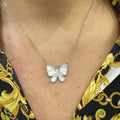 Mother of pearl butterfly necklace Itsallagift