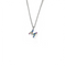 Rainbow CZ Initial Letter Necklace Itsallagift