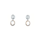 Oval Earrings With Micro Pave' And Mother Of Pearl Rose Gold Itsallagift