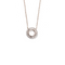 Open Circle Necklace With CZ Baguette Border Itsallagift