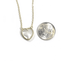Small Mother Of Pearl Heart Necklace Itsallagift