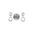 Oval Earrings With Micro Pave' And Mother Of Pearl Itsallagift