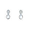 Oval Earrings With Micro Pave' And Mother Of Pearl Itsallagift