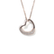 Open Heart Necklace With Half Pave Border Rose Gold Itsallagift