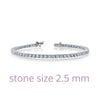 LAFONN Classic 2.5mm Tennis Bracelet Itsallagift