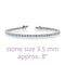 LAFONN Classic 3.5 mm Tennis Bracelet 80 Itsallagift