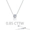 LAFONN Solitaire Necklace 0.85ct Itsallagift