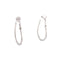 Large Oval Hoop Styled Earrings With Butterfly Accent Itsallagift