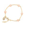 Light Pink With White Center Enamel Flower Bracelet Itsallagift