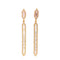 Long Hanging Earrings With Baguette Design Gold Itsallagift