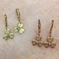 Matte Gold Flower Earrings Itsallagift