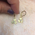 Matte Gold Flower Earrings Gold Itsallagift