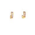 Mini Baguette Hoop Earrings Gold Itsallagift