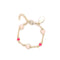 Mini Hot Pink and Light Pink Enamel Heart Charm Bracelet Itsallagift