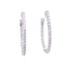 Oval CZ Hoop Earrings Itsallagift