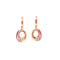 Oval Earrings With Cat Eye Stone And CZ Stones Itsallagift