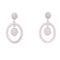 Oval with Floating Oval Hanging Earrings Itsallagift