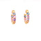 Pastel Colored Stone Hoops Itsallagift