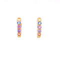 Pastel Colored Stone Hoops Itsallagift