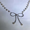 Pearl Bow Necklace Itsallagift