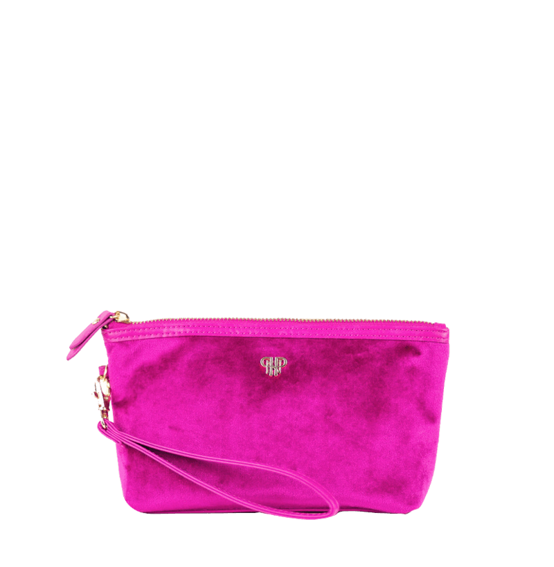 PurseN Getaway Velvet Wristlet Makeup Bag