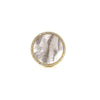 Round Ring With Mother Of Pearl Center And White CZ Halo - 2 Colors Available! Itsallagift
