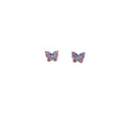 Screw-back Butterfly Earring Multi Color Itsallagift