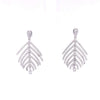 Small Hanging Leaf Earrings Silver Itsallagift