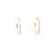 Small Oval CZ Hoops Gold Itsallagift