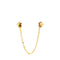 Star and Chain Half Earring - For Double Piercing Gold Itsallagift