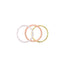 Tri Colored Triple Set Baguette Eternity Rings Itsallagift