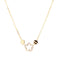 Triple Flower with Baby Pearl Flower Center Necklace Gold Itsallagift