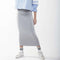 Long Midi Tube Skirt Basic Colors Light Heather / XS Itsallagift