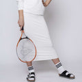 Long Midi Tube Skirt Seasonal Colors White / Small Itsallagift