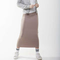 Long Midi Tube Skirt Seasonal Colors Taupe / Small Itsallagift