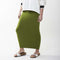 Long Midi Tube Skirt Seasonal Colors Pesto Green / Small Itsallagift