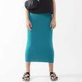 Long Midi Tube Skirt Seasonal Colors Turquoise / Small Itsallagift