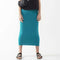 Long Midi Tube Skirt Seasonal Colors Turquoise / Small Itsallagift