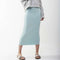 Long Midi Tube Skirt Seasonal Colors Mint Blue / Small Itsallagift